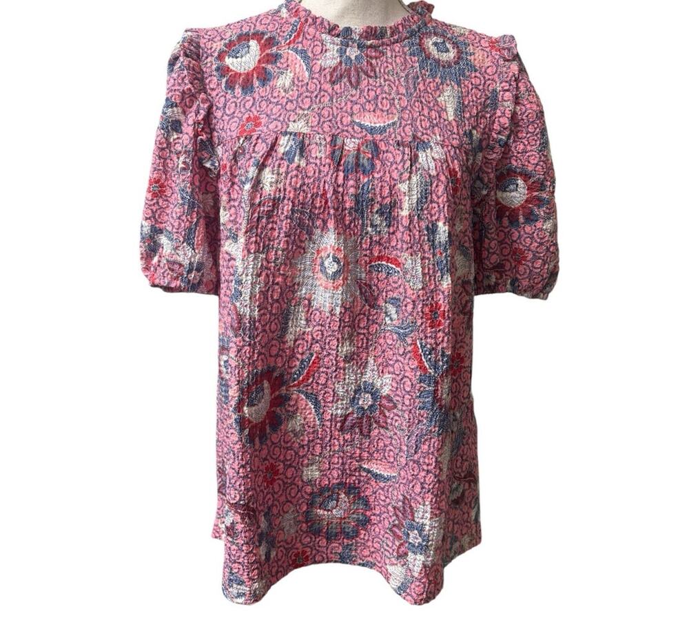 New Loft Pink Floral Spring Top Large